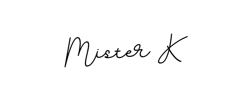 It looks lik you need a new signature style for name Mister K. Design unique handwritten (BallpointsItalic-DORy9) signature with our free signature maker in just a few clicks. Mister K signature style 11 images and pictures png