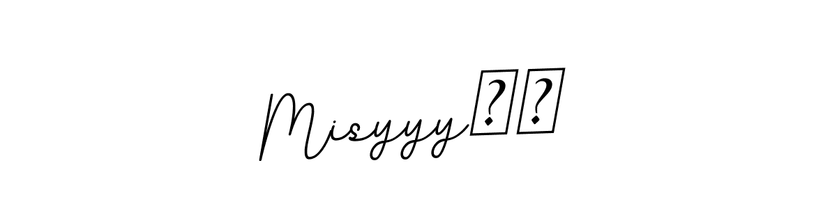 This is the best signature style for the Misyyy❤️ name. Also you like these signature font (BallpointsItalic-DORy9). Mix name signature. Misyyy❤️ signature style 11 images and pictures png
