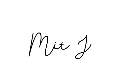 Use a signature maker to create a handwritten signature online. With this signature software, you can design (BallpointsItalic-DORy9) your own signature for name Mit J. Mit J signature style 11 images and pictures png