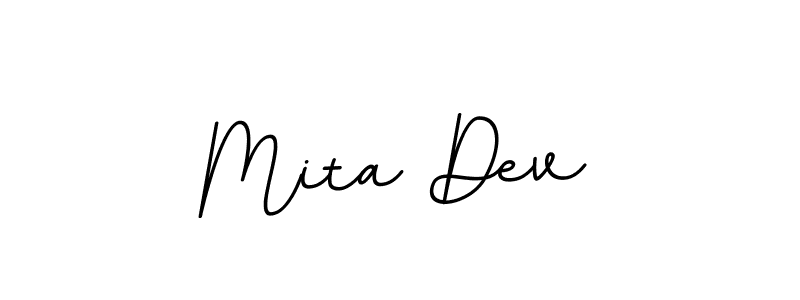 It looks lik you need a new signature style for name Mita Dev. Design unique handwritten (BallpointsItalic-DORy9) signature with our free signature maker in just a few clicks. Mita Dev signature style 11 images and pictures png