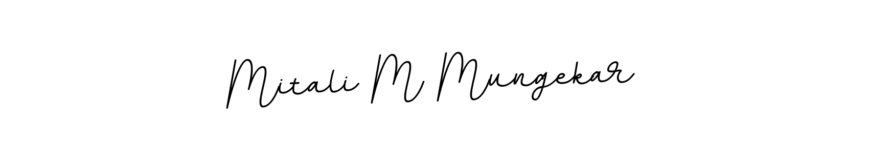 Also You can easily find your signature by using the search form. We will create Mitali M Mungekar name handwritten signature images for you free of cost using BallpointsItalic-DORy9 sign style. Mitali M Mungekar signature style 11 images and pictures png