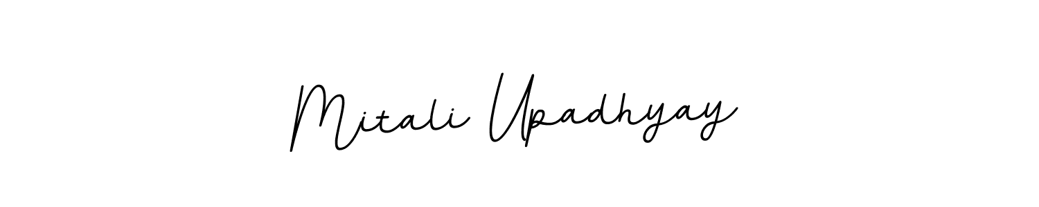 You should practise on your own different ways (BallpointsItalic-DORy9) to write your name (Mitali Upadhyay) in signature. don't let someone else do it for you. Mitali Upadhyay signature style 11 images and pictures png