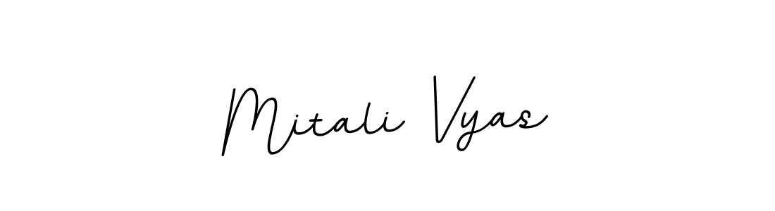 How to make Mitali Vyas name signature. Use BallpointsItalic-DORy9 style for creating short signs online. This is the latest handwritten sign. Mitali Vyas signature style 11 images and pictures png