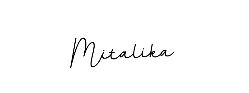 Mitalika stylish signature style. Best Handwritten Sign (BallpointsItalic-DORy9) for my name. Handwritten Signature Collection Ideas for my name Mitalika. Mitalika signature style 11 images and pictures png