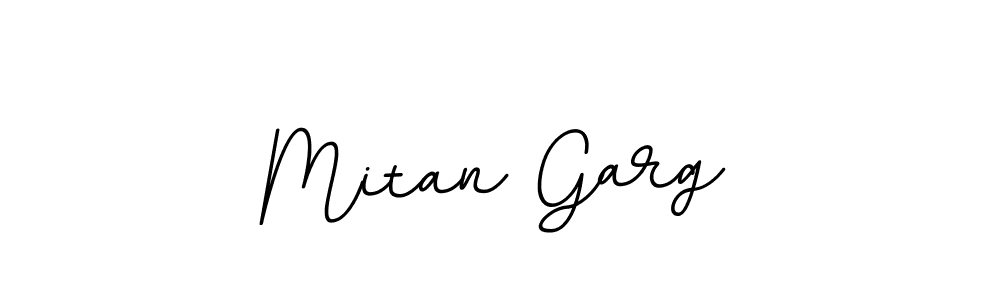Create a beautiful signature design for name Mitan Garg. With this signature (BallpointsItalic-DORy9) fonts, you can make a handwritten signature for free. Mitan Garg signature style 11 images and pictures png