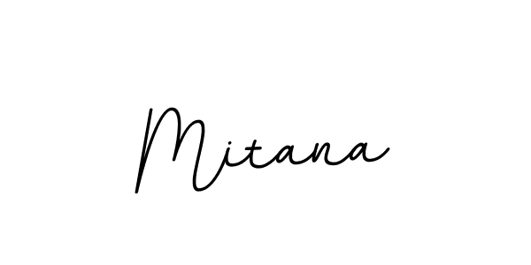 Make a beautiful signature design for name Mitana. With this signature (BallpointsItalic-DORy9) style, you can create a handwritten signature for free. Mitana signature style 11 images and pictures png