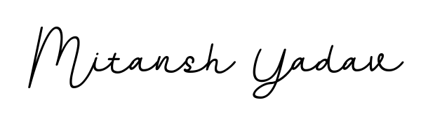 Make a beautiful signature design for name Mitansh Yadav. With this signature (BallpointsItalic-DORy9) style, you can create a handwritten signature for free. Mitansh Yadav signature style 11 images and pictures png