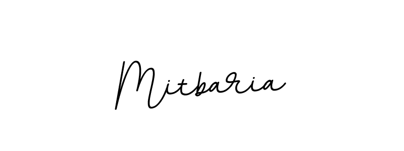 Design your own signature with our free online signature maker. With this signature software, you can create a handwritten (BallpointsItalic-DORy9) signature for name Mitbaria. Mitbaria signature style 11 images and pictures png