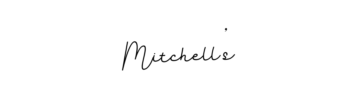 Use a signature maker to create a handwritten signature online. With this signature software, you can design (BallpointsItalic-DORy9) your own signature for name Mitchell’s. Mitchell’s signature style 11 images and pictures png