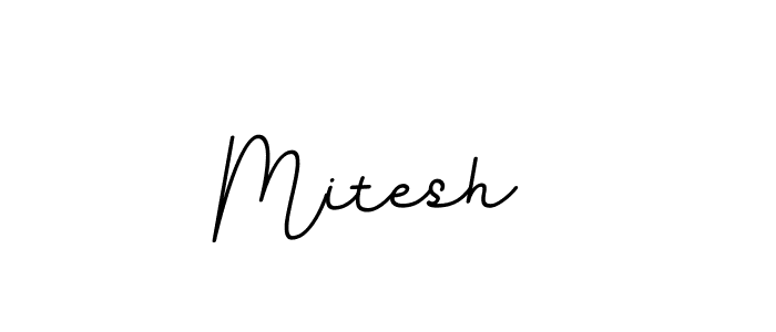 How to make Mitesh  name signature. Use BallpointsItalic-DORy9 style for creating short signs online. This is the latest handwritten sign. Mitesh  signature style 11 images and pictures png