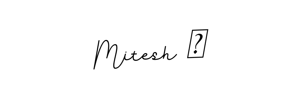 Here are the top 10 professional signature styles for the name Mitesh ✨. These are the best autograph styles you can use for your name. Mitesh ✨ signature style 11 images and pictures png
