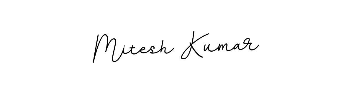 How to make Mitesh Kumar name signature. Use BallpointsItalic-DORy9 style for creating short signs online. This is the latest handwritten sign. Mitesh Kumar signature style 11 images and pictures png