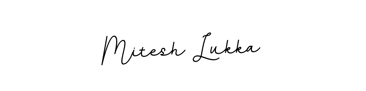 Create a beautiful signature design for name Mitesh Lukka. With this signature (BallpointsItalic-DORy9) fonts, you can make a handwritten signature for free. Mitesh Lukka signature style 11 images and pictures png