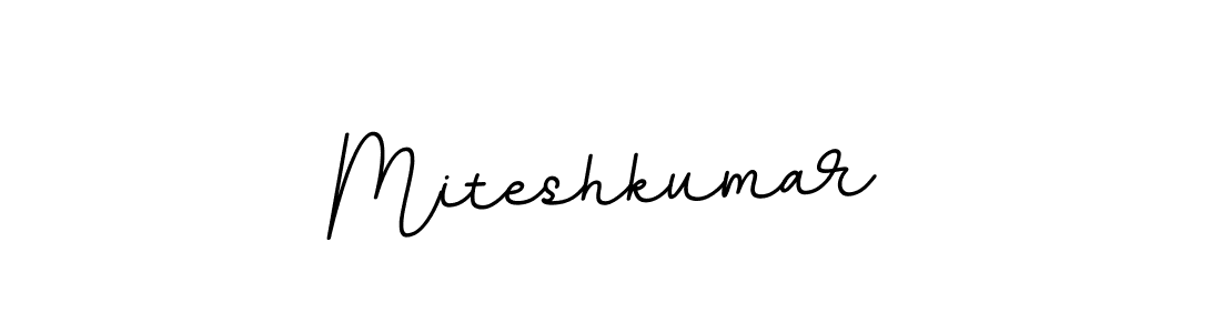 Create a beautiful signature design for name Miteshkumar. With this signature (BallpointsItalic-DORy9) fonts, you can make a handwritten signature for free. Miteshkumar signature style 11 images and pictures png