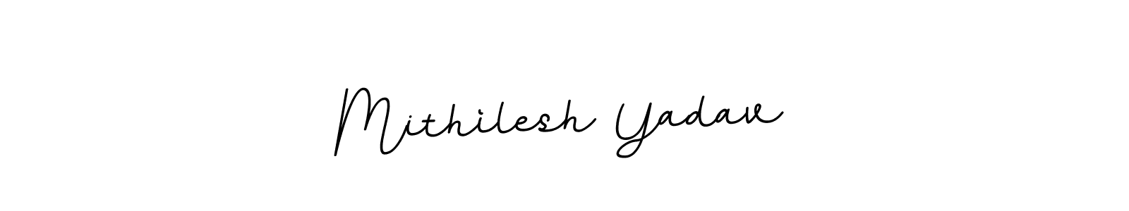 The best way (BallpointsItalic-DORy9) to make a short signature is to pick only two or three words in your name. The name Mithìlesh Yadav include a total of six letters. For converting this name. Mithìlesh Yadav signature style 11 images and pictures png