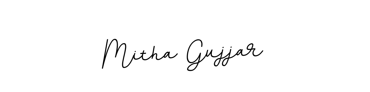 You should practise on your own different ways (BallpointsItalic-DORy9) to write your name (Mitha Gujjar) in signature. don't let someone else do it for you. Mitha Gujjar signature style 11 images and pictures png