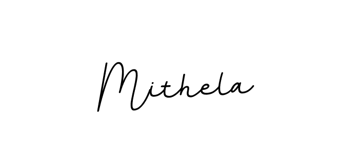 Use a signature maker to create a handwritten signature online. With this signature software, you can design (BallpointsItalic-DORy9) your own signature for name Mithela. Mithela signature style 11 images and pictures png