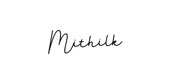 How to make Mithilk name signature. Use BallpointsItalic-DORy9 style for creating short signs online. This is the latest handwritten sign. Mithilk signature style 11 images and pictures png