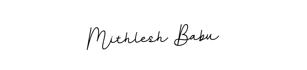 Make a beautiful signature design for name Mithlesh Babu. With this signature (BallpointsItalic-DORy9) style, you can create a handwritten signature for free. Mithlesh Babu signature style 11 images and pictures png