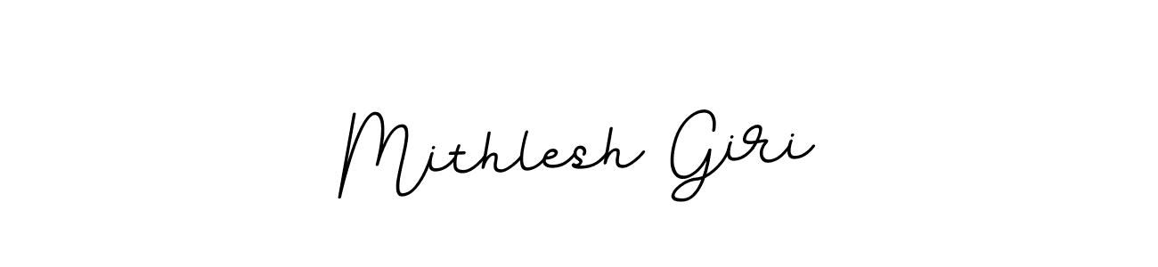 How to make Mithlesh Giri name signature. Use BallpointsItalic-DORy9 style for creating short signs online. This is the latest handwritten sign. Mithlesh Giri signature style 11 images and pictures png