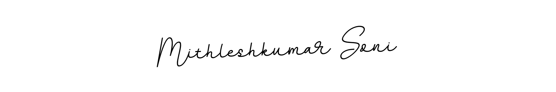 Design your own signature with our free online signature maker. With this signature software, you can create a handwritten (BallpointsItalic-DORy9) signature for name Mithleshkumar Soni. Mithleshkumar Soni signature style 11 images and pictures png