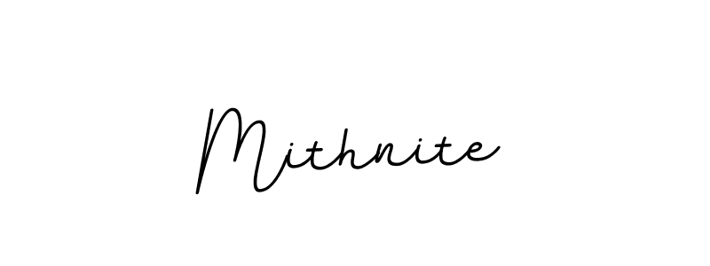 Design your own signature with our free online signature maker. With this signature software, you can create a handwritten (BallpointsItalic-DORy9) signature for name Mithnite. Mithnite signature style 11 images and pictures png