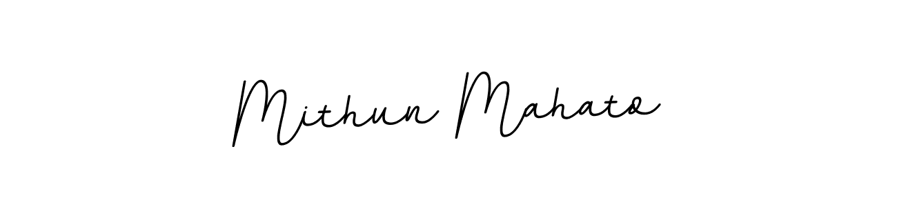 Use a signature maker to create a handwritten signature online. With this signature software, you can design (BallpointsItalic-DORy9) your own signature for name Mithun Mahato. Mithun Mahato signature style 11 images and pictures png