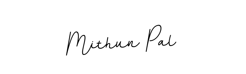 Use a signature maker to create a handwritten signature online. With this signature software, you can design (BallpointsItalic-DORy9) your own signature for name Mithun Pal. Mithun Pal signature style 11 images and pictures png