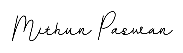Make your name Mithun Paswan memorable on every contract using BallpointsItalic-DORy9 autograph style. Instant transparent background export available. Mithun Paswan signature style 11 images and pictures png