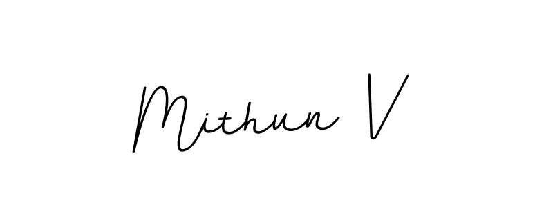 How to Draw Mithun V signature style? BallpointsItalic-DORy9 is a latest design signature styles for name Mithun V. Mithun V signature style 11 images and pictures png