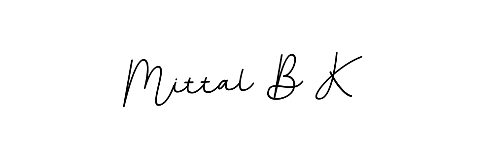 Mittal B K stylish signature style. Best Handwritten Sign (BallpointsItalic-DORy9) for my name. Handwritten Signature Collection Ideas for my name Mittal B K. Mittal B K signature style 11 images and pictures png