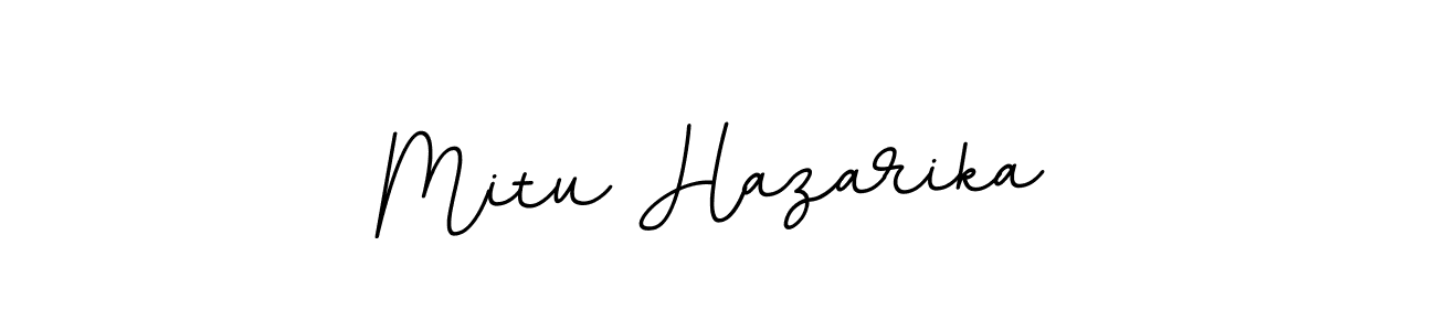 Create a beautiful signature design for name Mitu Hazarika. With this signature (BallpointsItalic-DORy9) fonts, you can make a handwritten signature for free. Mitu Hazarika signature style 11 images and pictures png