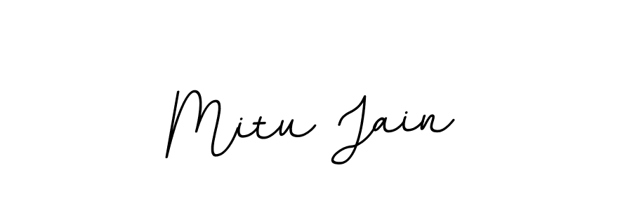 This is the best signature style for the Mitu Jain name. Also you like these signature font (BallpointsItalic-DORy9). Mix name signature. Mitu Jain signature style 11 images and pictures png