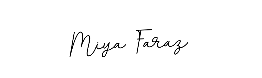 How to make Miya Faraz name signature. Use BallpointsItalic-DORy9 style for creating short signs online. This is the latest handwritten sign. Miya Faraz signature style 11 images and pictures png