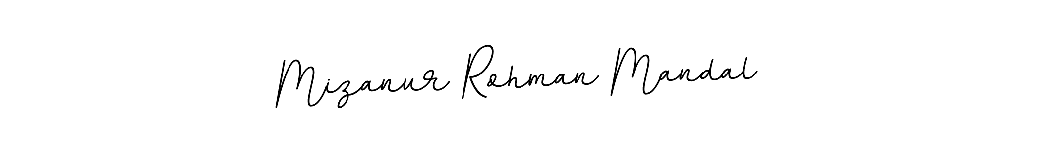 The best way (BallpointsItalic-DORy9) to make a short signature is to pick only two or three words in your name. The name Mizanur Rohman Mandal include a total of six letters. For converting this name. Mizanur Rohman Mandal signature style 11 images and pictures png