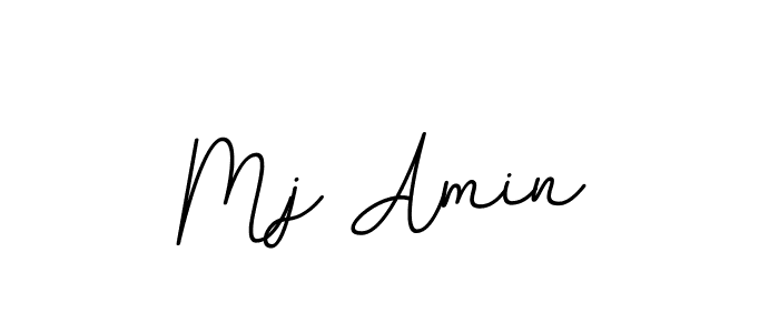 Use a signature maker to create a handwritten signature online. With this signature software, you can design (BallpointsItalic-DORy9) your own signature for name Mj Amin. Mj Amin signature style 11 images and pictures png