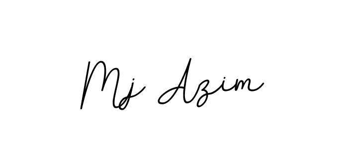 Make a beautiful signature design for name Mj Azim. With this signature (BallpointsItalic-DORy9) style, you can create a handwritten signature for free. Mj Azim signature style 11 images and pictures png