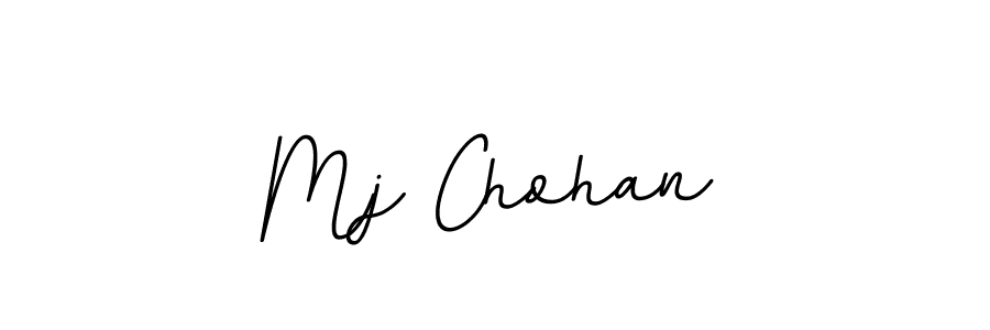 Create a beautiful signature design for name Mj Chohan. With this signature (BallpointsItalic-DORy9) fonts, you can make a handwritten signature for free. Mj Chohan signature style 11 images and pictures png