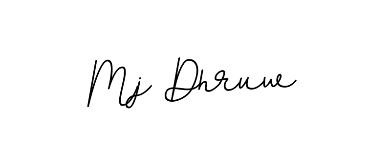 Use a signature maker to create a handwritten signature online. With this signature software, you can design (BallpointsItalic-DORy9) your own signature for name Mj Dhruw. Mj Dhruw signature style 11 images and pictures png