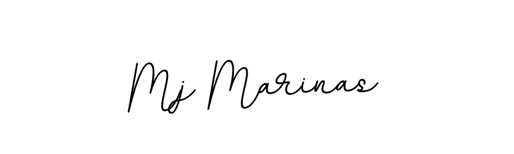 How to make Mj Marinas name signature. Use BallpointsItalic-DORy9 style for creating short signs online. This is the latest handwritten sign. Mj Marinas signature style 11 images and pictures png