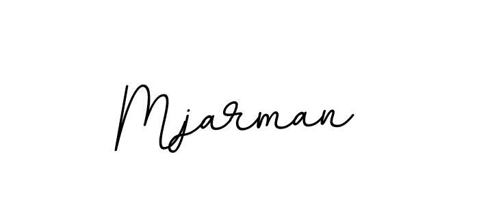 How to make Mjarman name signature. Use BallpointsItalic-DORy9 style for creating short signs online. This is the latest handwritten sign. Mjarman signature style 11 images and pictures png