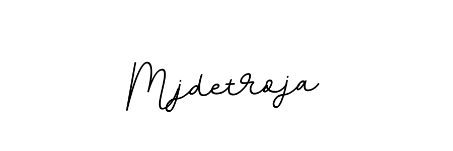Use a signature maker to create a handwritten signature online. With this signature software, you can design (BallpointsItalic-DORy9) your own signature for name Mjdetroja. Mjdetroja signature style 11 images and pictures png