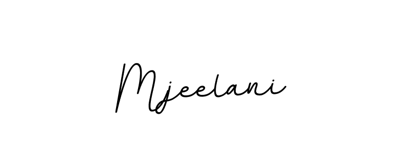 Use a signature maker to create a handwritten signature online. With this signature software, you can design (BallpointsItalic-DORy9) your own signature for name Mjeelani. Mjeelani signature style 11 images and pictures png