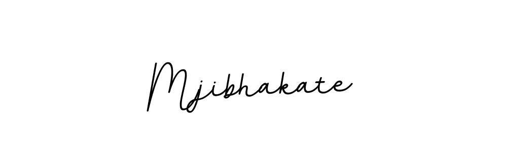 Create a beautiful signature design for name Mjibhakate. With this signature (BallpointsItalic-DORy9) fonts, you can make a handwritten signature for free. Mjibhakate signature style 11 images and pictures png