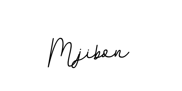 Design your own signature with our free online signature maker. With this signature software, you can create a handwritten (BallpointsItalic-DORy9) signature for name Mjibon. Mjibon signature style 11 images and pictures png