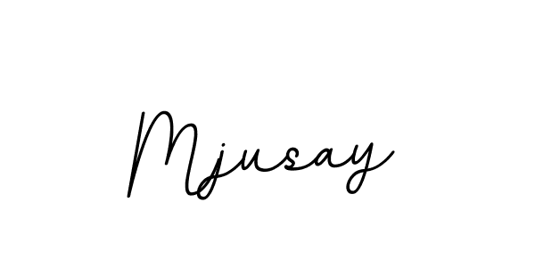 How to make Mjusay name signature. Use BallpointsItalic-DORy9 style for creating short signs online. This is the latest handwritten sign. Mjusay signature style 11 images and pictures png