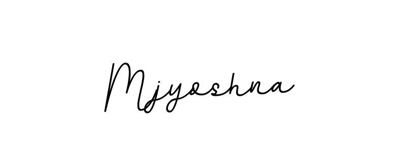Design your own signature with our free online signature maker. With this signature software, you can create a handwritten (BallpointsItalic-DORy9) signature for name Mjyoshna. Mjyoshna signature style 11 images and pictures png