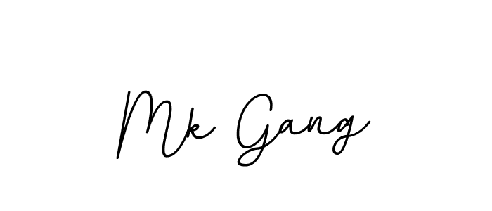 Mk Gang stylish signature style. Best Handwritten Sign (BallpointsItalic-DORy9) for my name. Handwritten Signature Collection Ideas for my name Mk Gang. Mk Gang signature style 11 images and pictures png