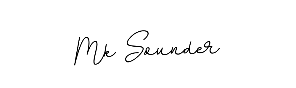 Design your own signature with our free online signature maker. With this signature software, you can create a handwritten (BallpointsItalic-DORy9) signature for name Mk Sounder. Mk Sounder signature style 11 images and pictures png