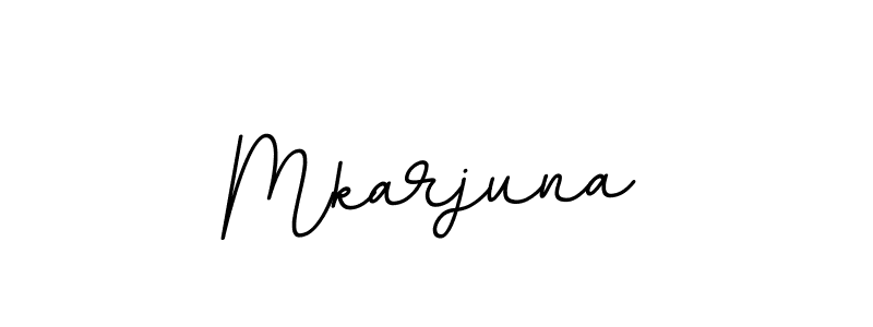 The best way (BallpointsItalic-DORy9) to make a short signature is to pick only two or three words in your name. The name Mkarjuna include a total of six letters. For converting this name. Mkarjuna signature style 11 images and pictures png